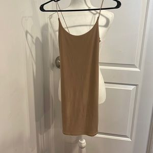 Tan Mini Dress